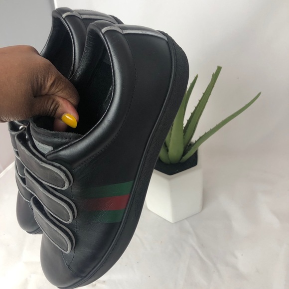 🔥Gucci 🔥Men's Leather Grip-Strap Sneakers - Picture 4 of 8